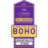 Outre Purple Pack Brazilian Bundle 100% Human Hair Blend Pre-Stretched Braid - BOHO DEEP BULK 18"